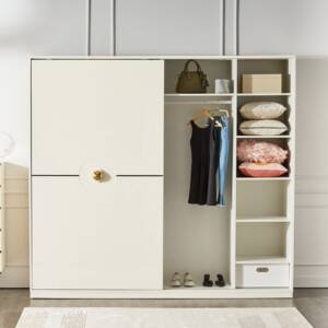 خزانة ملابس 2 باب انزلاقي بأدراج - حكايات 4 | خزانة ملابس 2 باب انزلاقي بأدراج - حكايات