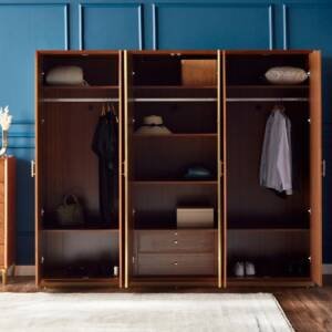 خزانة ملابس 6 أبواب بأدراج - ريفايند فينتاج 6 | خزانة ملابس 6 أبواب بأدراج - ريفايند فينتاج