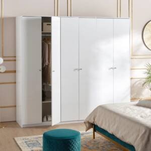 | خزانة ملابس 6 أبواب بأدراج - إلاين