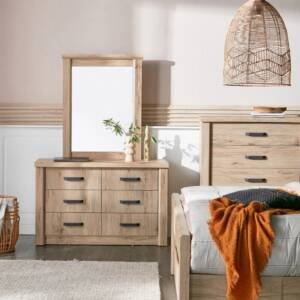 | تسريحة غرفة نوم بـ6 أدراج - ميدلي