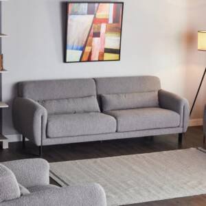 | كنب قماش وهيكل معدني بتصميم روكي