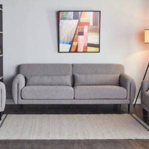 | كنب قماش وهيكل معدني بتصميم روكي