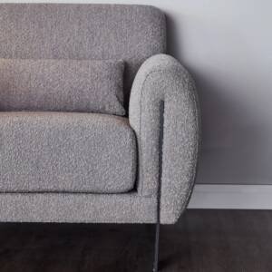 | كنب قماش وهيكل معدني بتصميم روكي