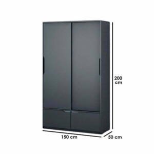 | دولاب ازرق خشبي باب