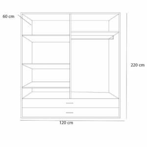 | دولاب ملابس خشبي فاخر