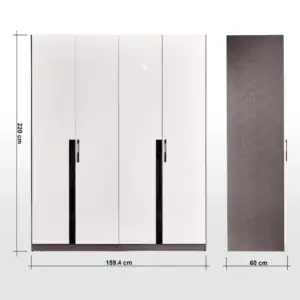 | خزانة ملابس بعده أبواب وأدراج - سولاس