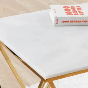 | طاولة جانبية بسطح رخام - لونار