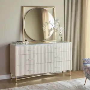 تسريحة غرفة نوم بـ6 أدراج 4 | تسريحة غرفة نوم بـ6 أدراج