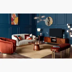 | طاولة قهوة وطاولات جانبية - ريفايند فينتاج