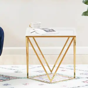 | طاولة جانبية بسطح رخام - لونار