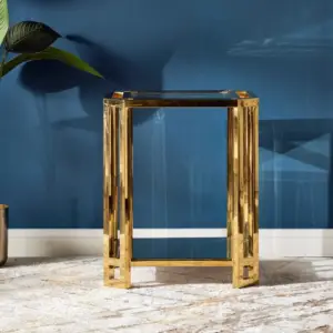 | طاولة جانبية بسطح زجاج - لوجان