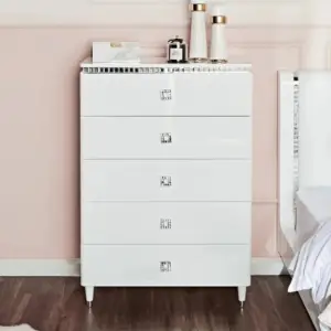 | طاولة سرير جانبية 5 أدراج - هانا