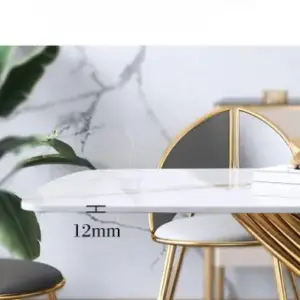 | طاولة طعام رخام من الاستيل الفاخر