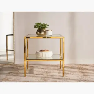 | طاولة جانبية بسطح زجاجي - كورا