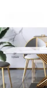 طاولة طعام رخام من الاستيل الفاخر
