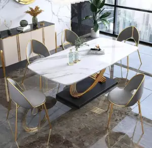 طاولة طعام رخام من الاستيل الفاخر
