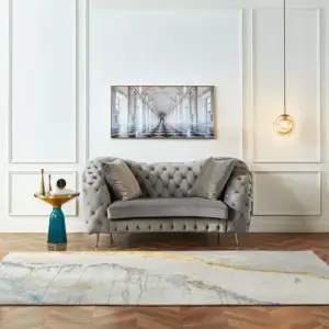 طقم كنب مخملي فاخر