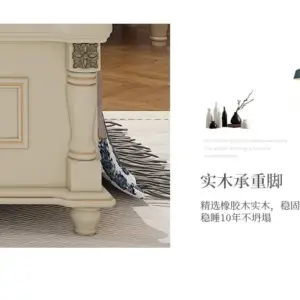 غرفة نوم كاملة بتصميم أمريكي فاخر – تشمل سرير + كومدينتين + تسريحة + خزانة ملابس – خشب متين وتشطيب أنيق 6 | غرفة نوم كاملة بتصميم أمريكي فاخر – تشمل سرير + كومدينتين + تسريحة + خزانة ملابس – خشب متين وتشطيب أنيق