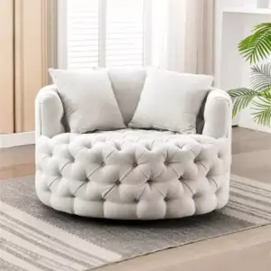 كرسي قماش دوار بمساند ذراعين - بيلا