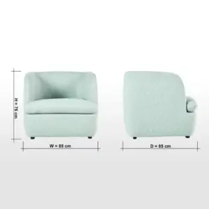 | كرسي قماش بمساند ذراعين - نورمان