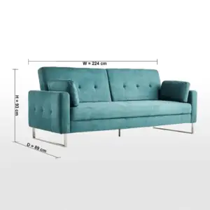 كنب سرير 3 مقاعد قماش من كاثي 10 | كنب سرير 3 مقاعد قماش من كاثي