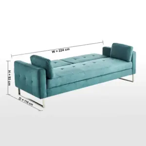 كنب سرير 3 مقاعد قماش من كاثي 11 | كنب سرير 3 مقاعد قماش من كاثي