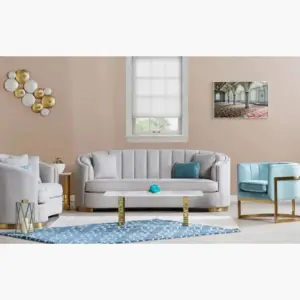 | كنبة 3 مقاعد قماش من سميث