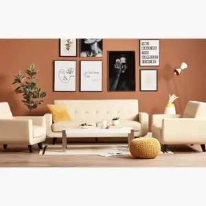 | كنب جلد 3 مقاعد - فرانكو