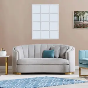 | كنب مقعدين قماش من سميث