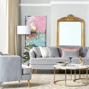 | كنب مخمل بتصميم جذاب - سكاي