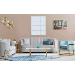 | كنب مقعدين قماش من سميث