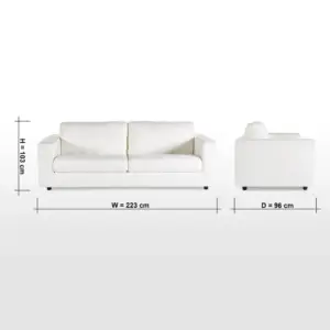 | كنب قماش ذات مظهر مميز- لاوسون