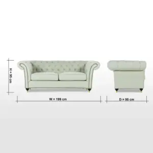 | كنب فخم مقعدين - ألين