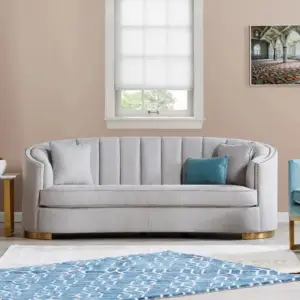 | كنبة 3 مقاعد قماش من سميث