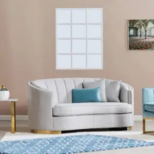 كنب مقعدين قماش من سميث