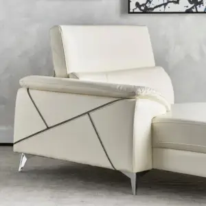 | كنبة استرخاء 3 مقاعد جلد صناعي - لومينا