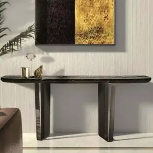 كنسول من الرخام و المعدن بتصميم عصري