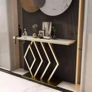 كنسول بسطح رخام بتصميم راقي