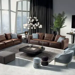 كنسول من الرخام و المعدن بتصميم عصري