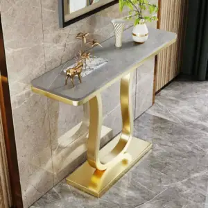 | كونسول بسطح رخام رمادي عصري