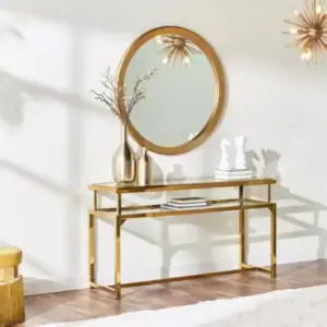 | طاولة مدخل بمرآة من تصميم شارلتون