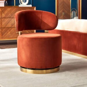 | مقعد تسريحة مخملي انيق