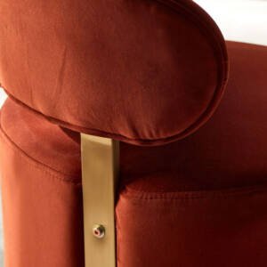 | مقعد تسريحة مخملي انيق