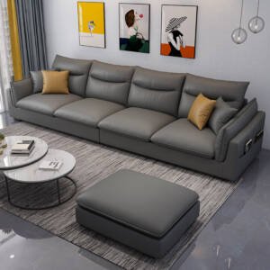 كنب جلد بتصميم ايطالي حديث 3 | كنب جلد بتصميم ايطالي حديث