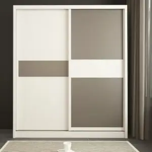 | خزانة ملابس مع تسريحة مدمجة بتصميم عصري