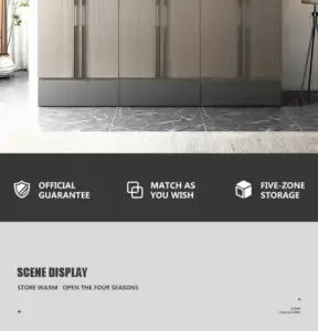 | خزانة ملابس خشبية بتصميم مميز