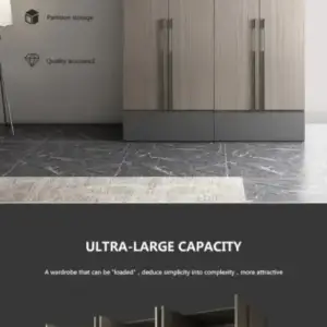 | خزانة ملابس خشبية بتصميم مميز