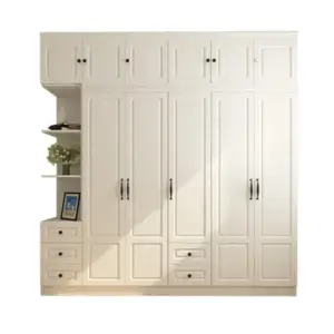 | خزانة ملابس بتصميم بسيط وعصري – أبواب سحاب وأرفف داخلية – مناسبة للمساحات الصغيرة – تشطيب هادئ وأنيق