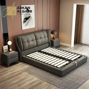 سرير بتصميم جذاب وانيق مع 2 كومدينة