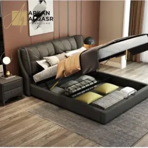 سرير بتصميم جذاب وانيق مع 2 كومدينة